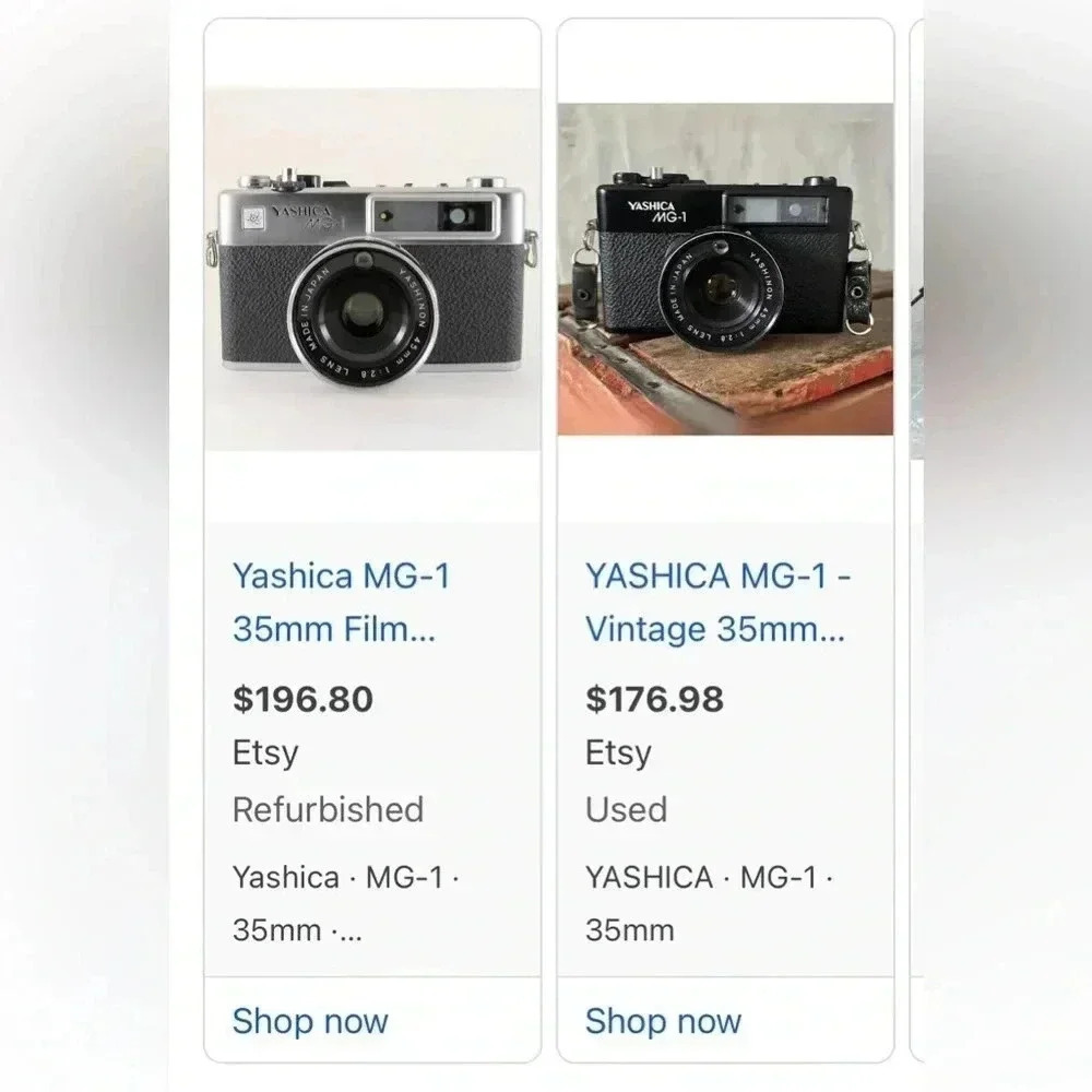 YASHICA MG-1  camera. Vintage - Picture 4 of 6